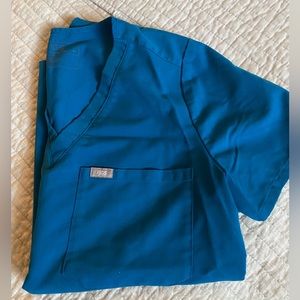 Figs - Alps Blue - Catarina One Pocket Scrub Top